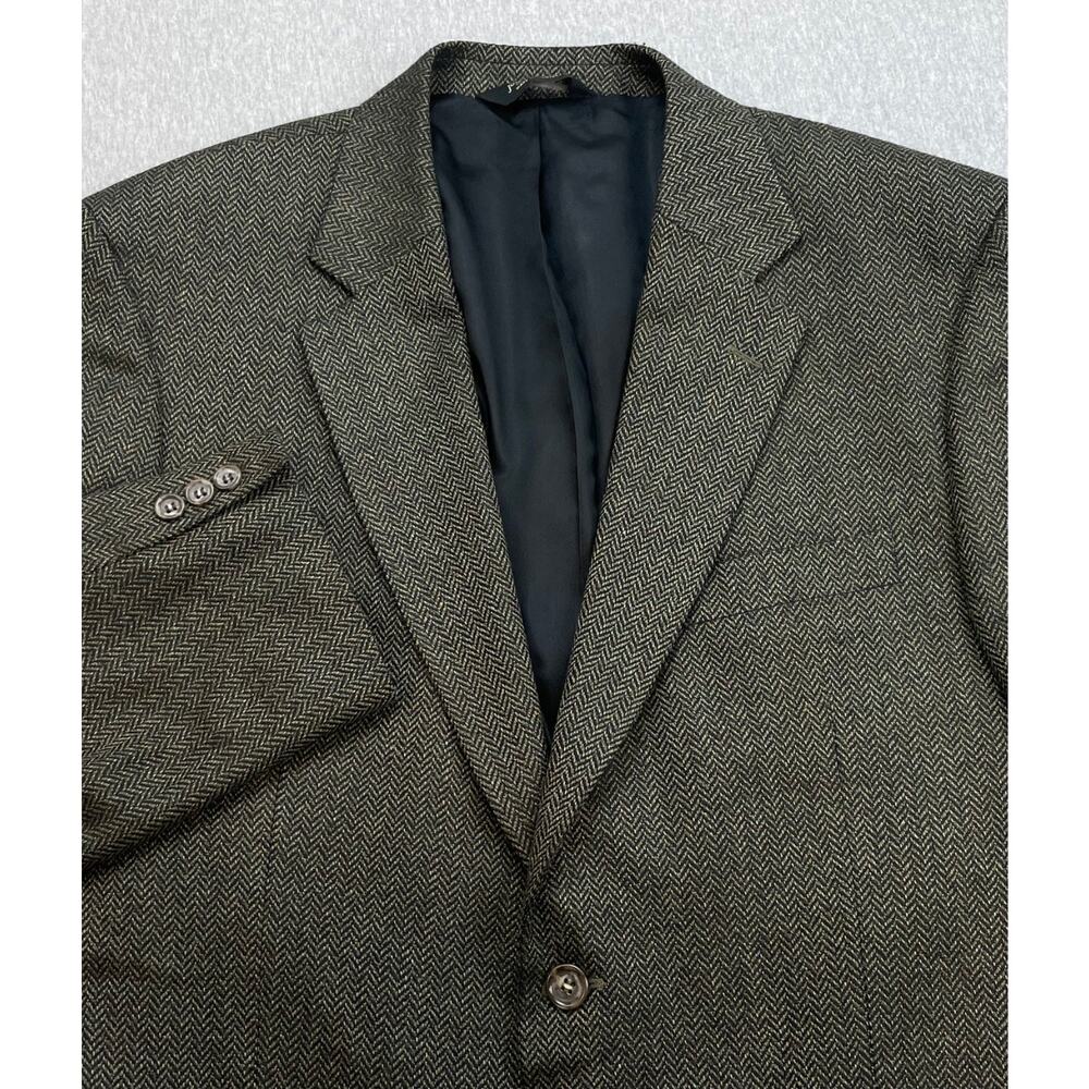 Jos A Bank Blazer Mens 40R Herringbone Silk Wool Blend 2-button‎ Single Breast